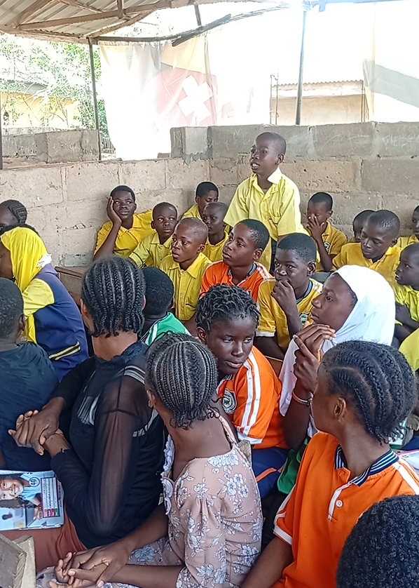 Students seated during a group discussion